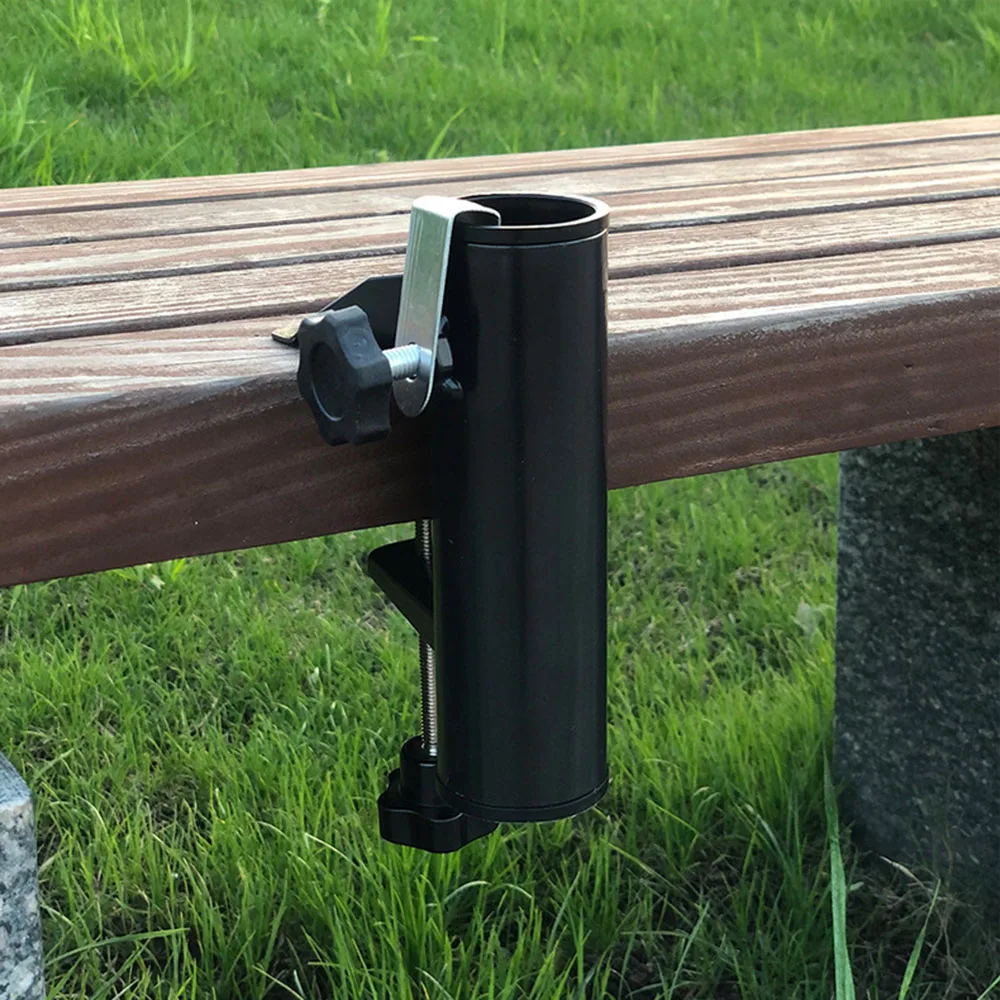 Outdoor Furniture With Umbrella - Anti Slip Beach Parasol Mount Clamp