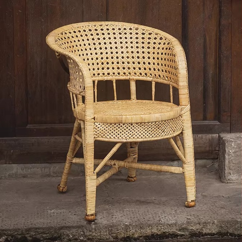 Outdoor Furniture No Cushions - Outdoor Handmade Natural Rattan Chair with