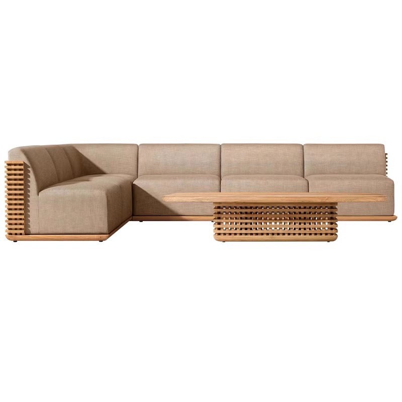Outdoor Furniture Teak Wood - outdoor teak sofa outdoor open-air waterproof