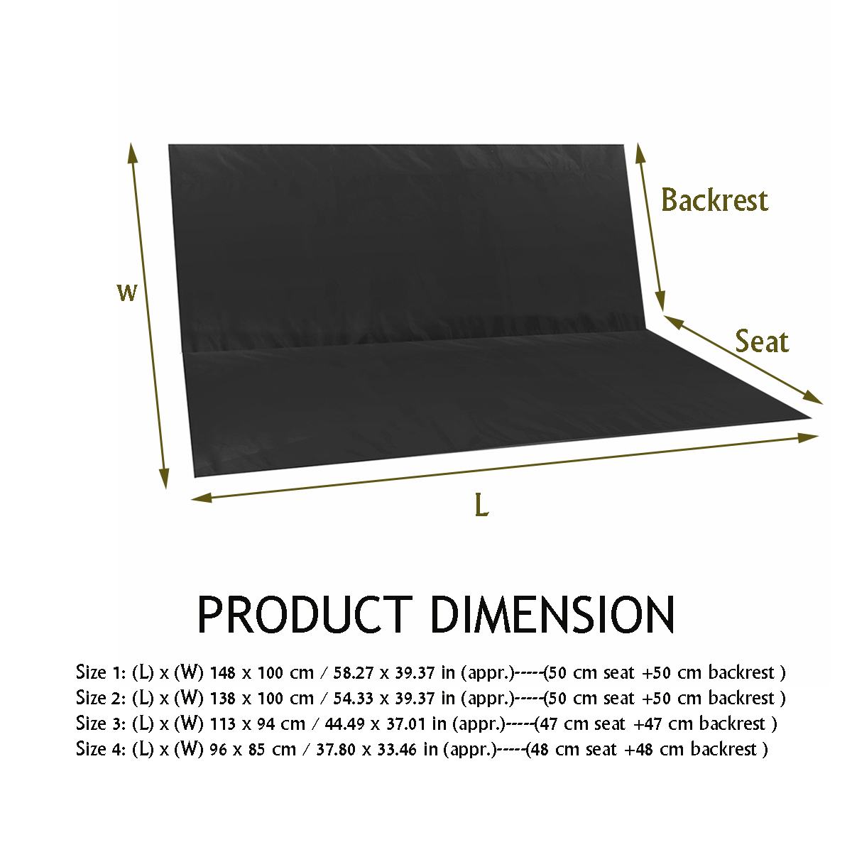 Outdoor Furniture No Cushions - 2/3 Seater Swing Cover Chair Bench