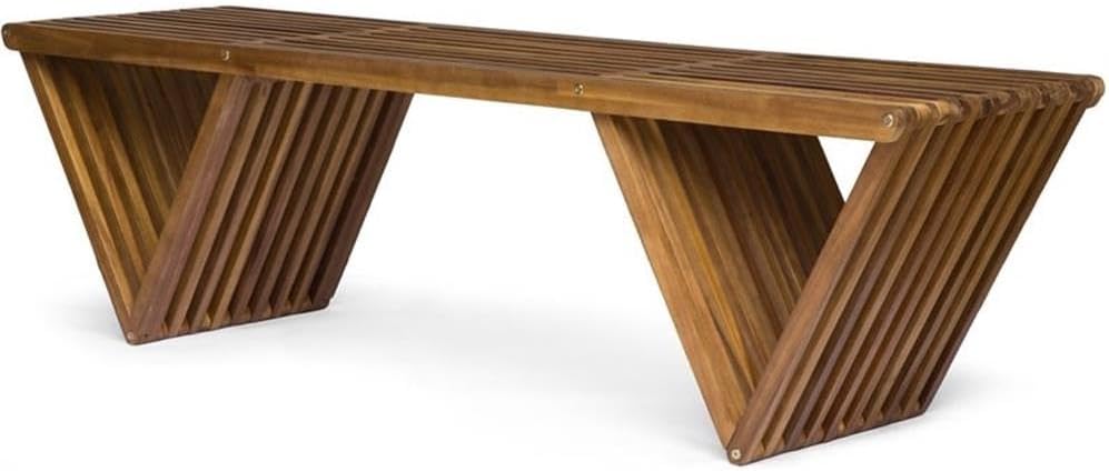 Outdoor Furniture Teak Wood - Teak Finish Outdoor Acacia Wood Bench,