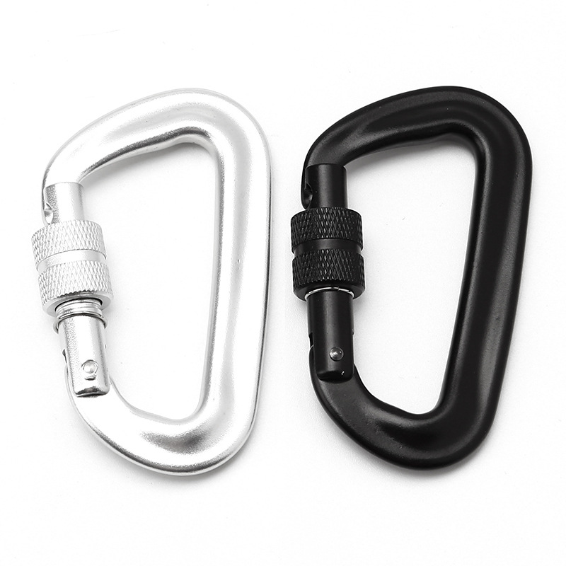 Outdoor Furniture Types - 12KN Aluminum D-type Buckle With Lock