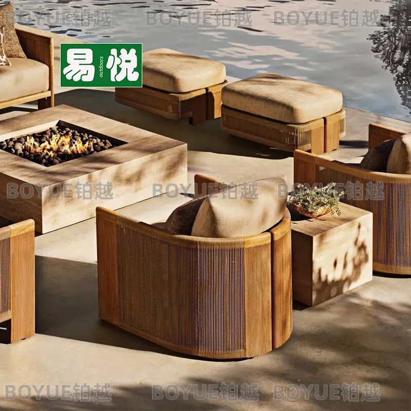 Outdoor Rattan Sofa Set Teak R - огляд і ціна Outdoor Furniture Teak Wood