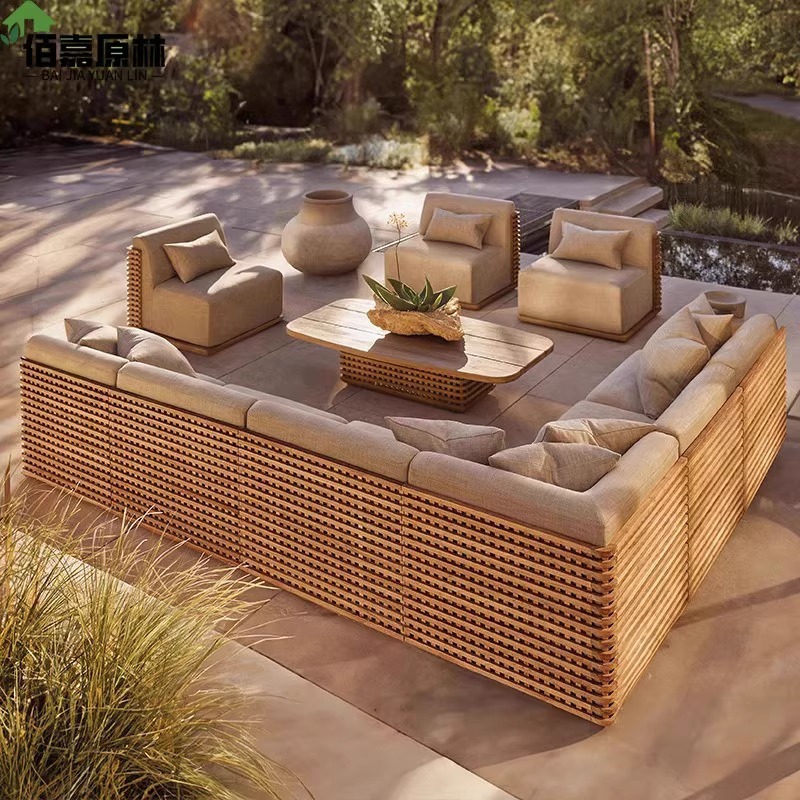 outdoor teak sofa outdoor open - огляд і ціна Outdoor Furniture Teak Wood