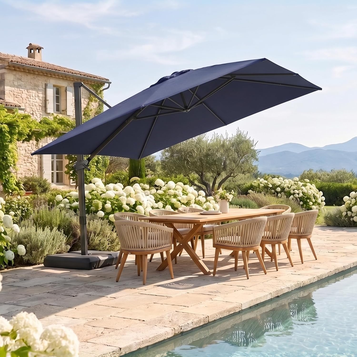 10x10ft Patio Offset Cantileve - огляд і ціна Outdoor Furniture With Umbrella