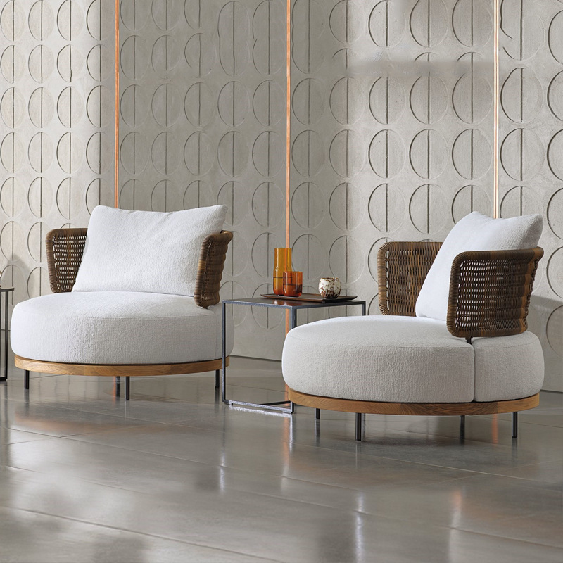 qw-Outdoor Sofa Patio Villa Te - огляд і ціна Outdoor Furniture Teak Wood