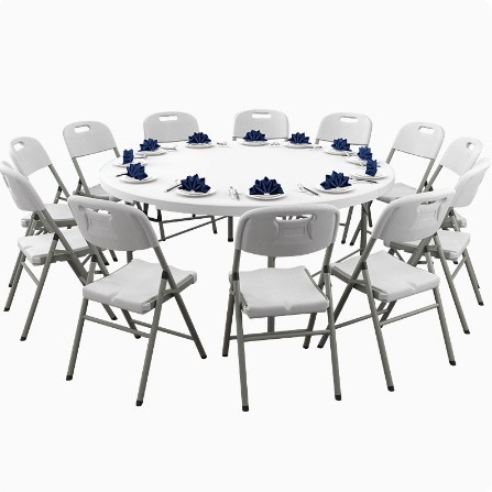 1.8 Round folding table dining - огляд і ціна Outdoor Furniture Types